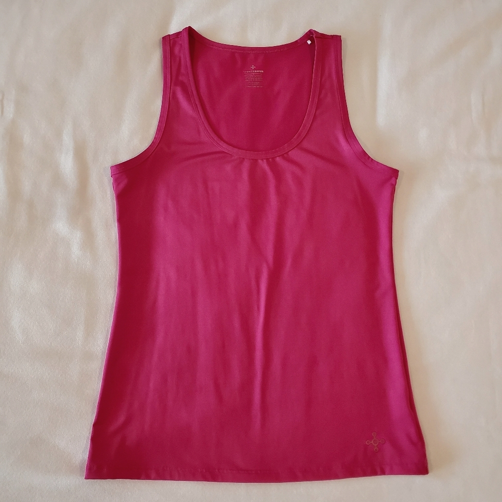 Tommie Copper Performance Tank Size Large Pink CZ Top Shirt Sleeveless Workout